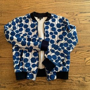 Topshop womens Floral Bomber Jacket
